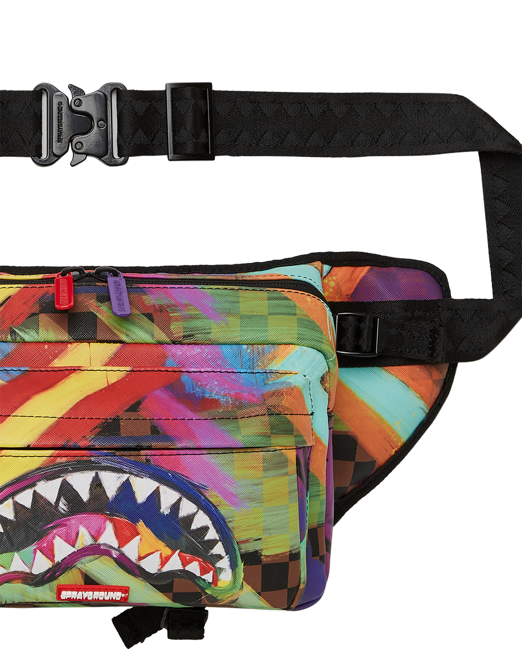 Sharks in Paris City Streaks Cargo Crossbody - Image 5