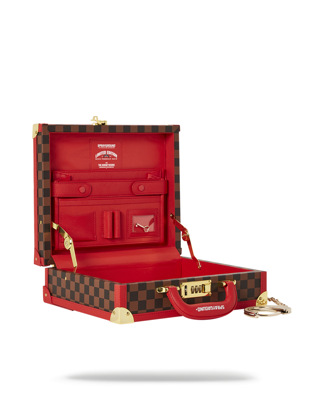 All or Nothing Sharks in Paris Attaché Handcuff Briefcase - Image 12