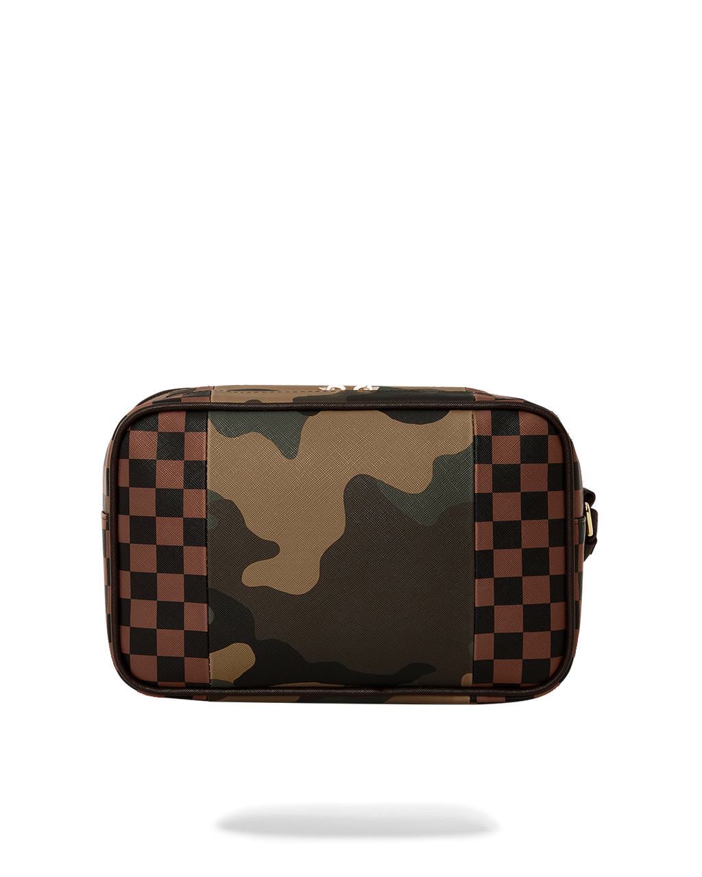 Exterior Gold Zip Pocket Sharks in Paris Toiletry Brickside Bag - Image 3
