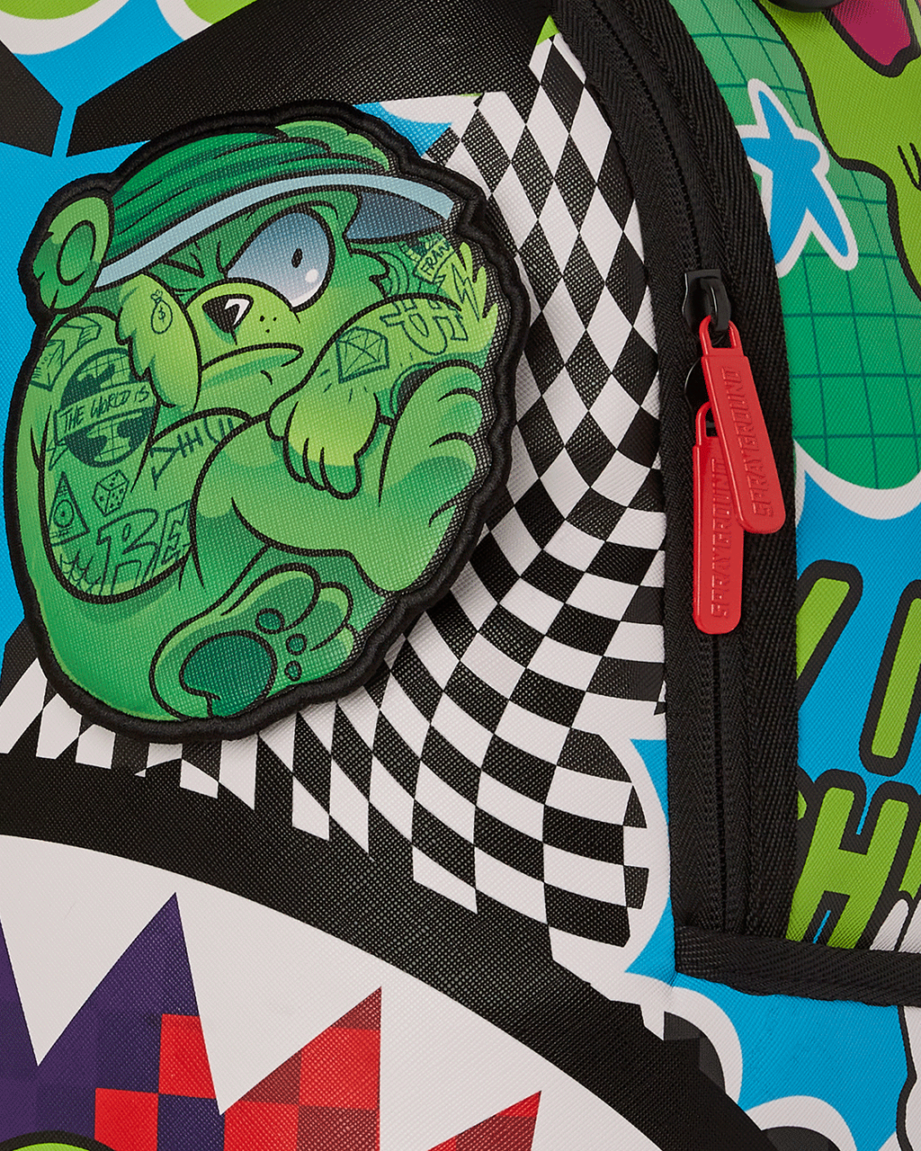 Psycho World of Fun Backpack (with Removable Velcro Eye Patches) - Image 11