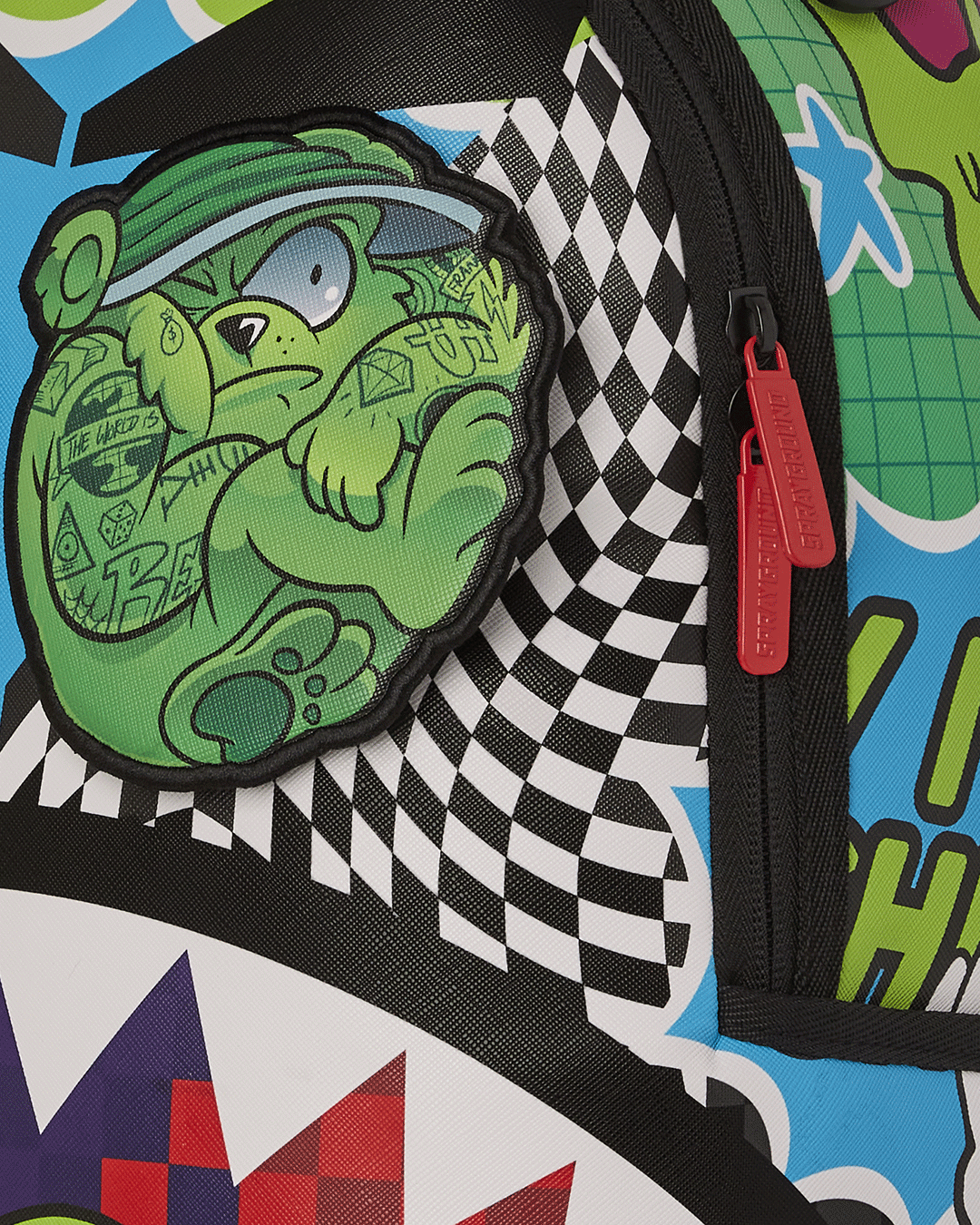 Psycho World of Fun Backpack (with Removable Velcro Eye Patches) - Image 11