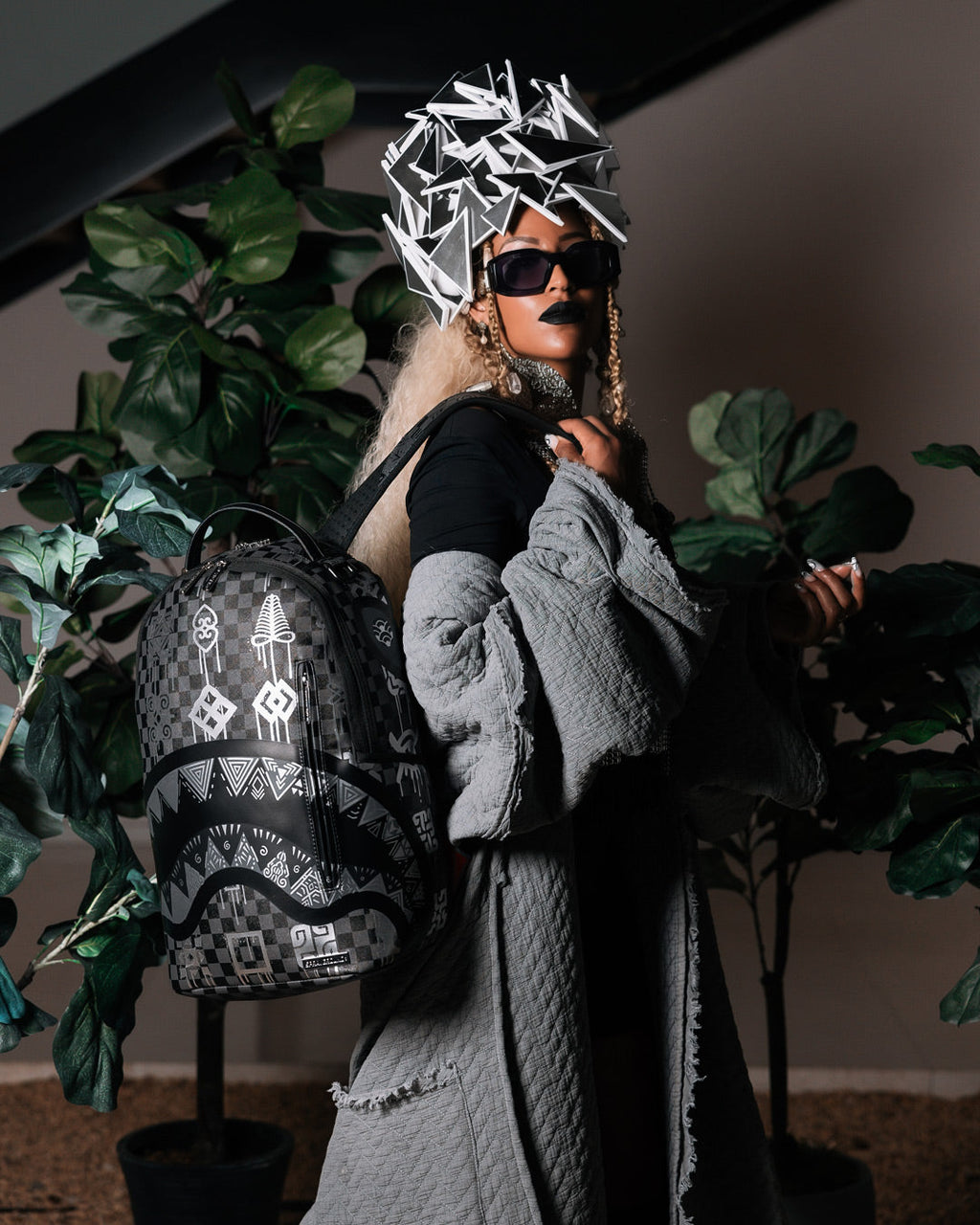 African Intelligence 9 Power Glyphics Backpack - Sandflower Collab - Image 20