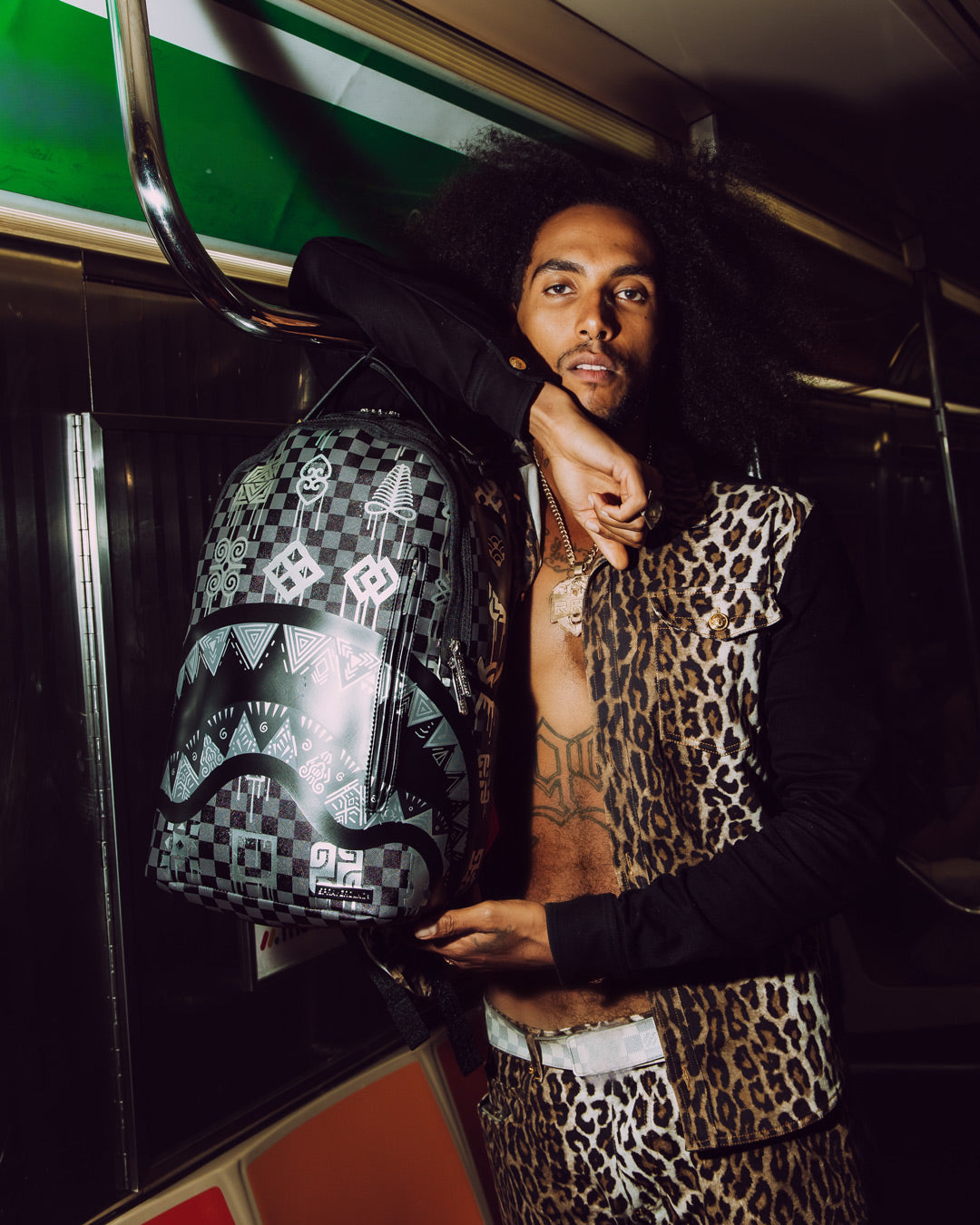 African Intelligence 9 Power Glyphics Backpack - Sandflower Collab - Image 12