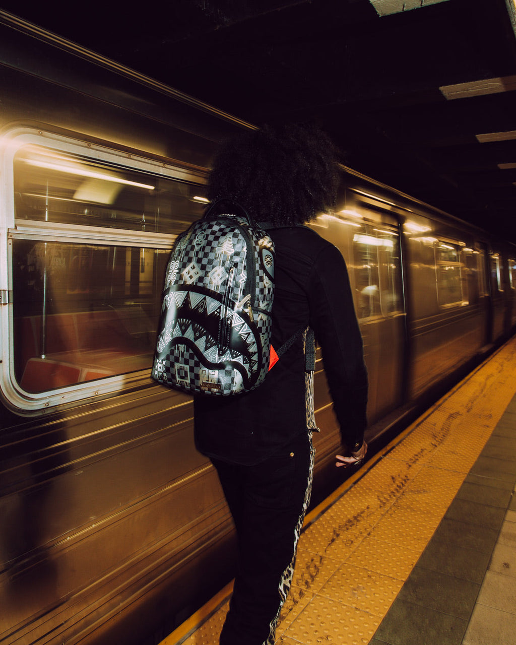 African Intelligence 9 Power Glyphics Backpack - Sandflower Collab - Image 14