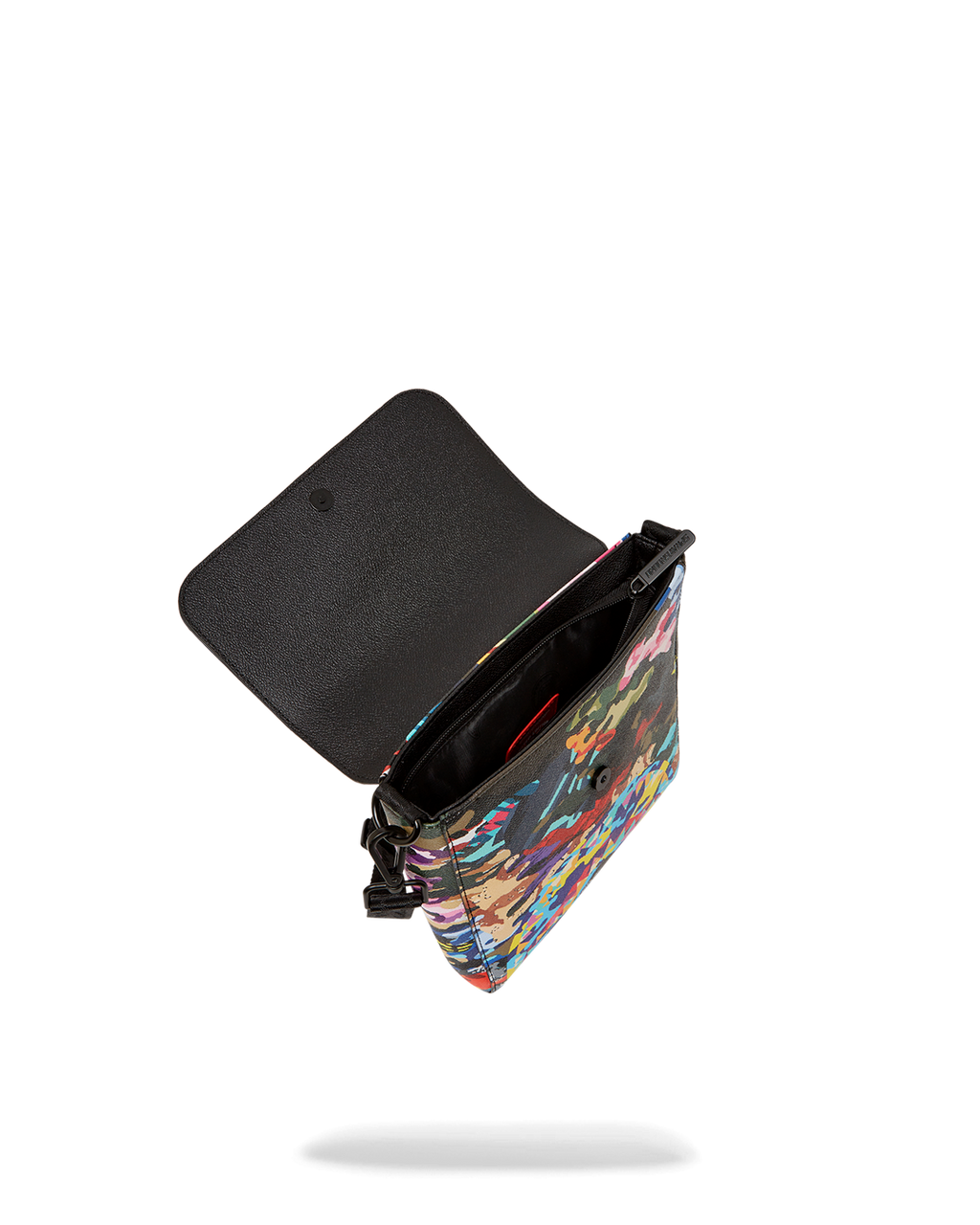 Sliced and Diced Camo Messenger Sling Bag - Image 7