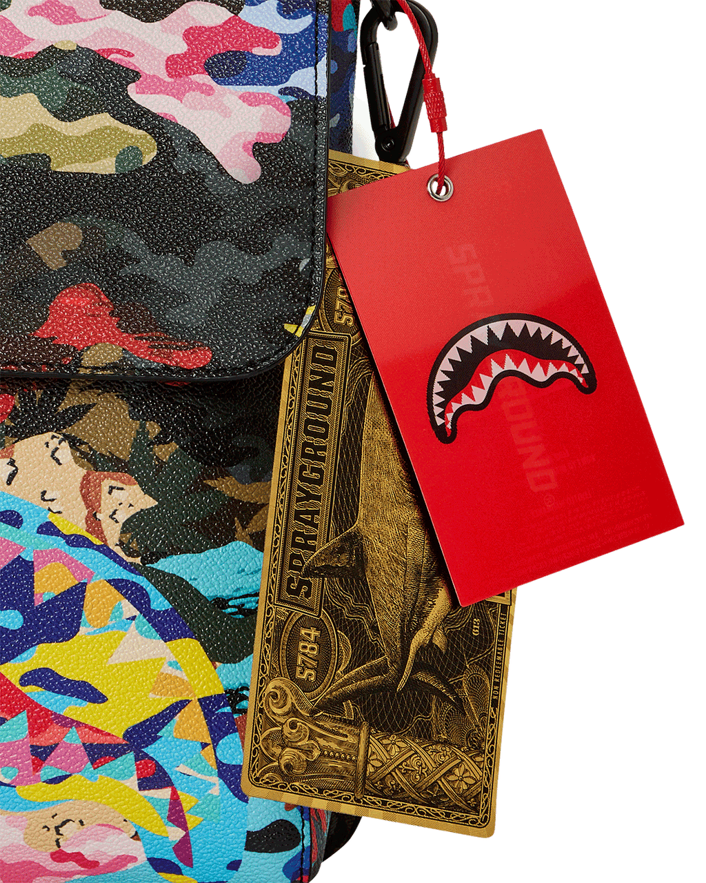 Sliced and Diced Camo Messenger Sling Bag - Image 11