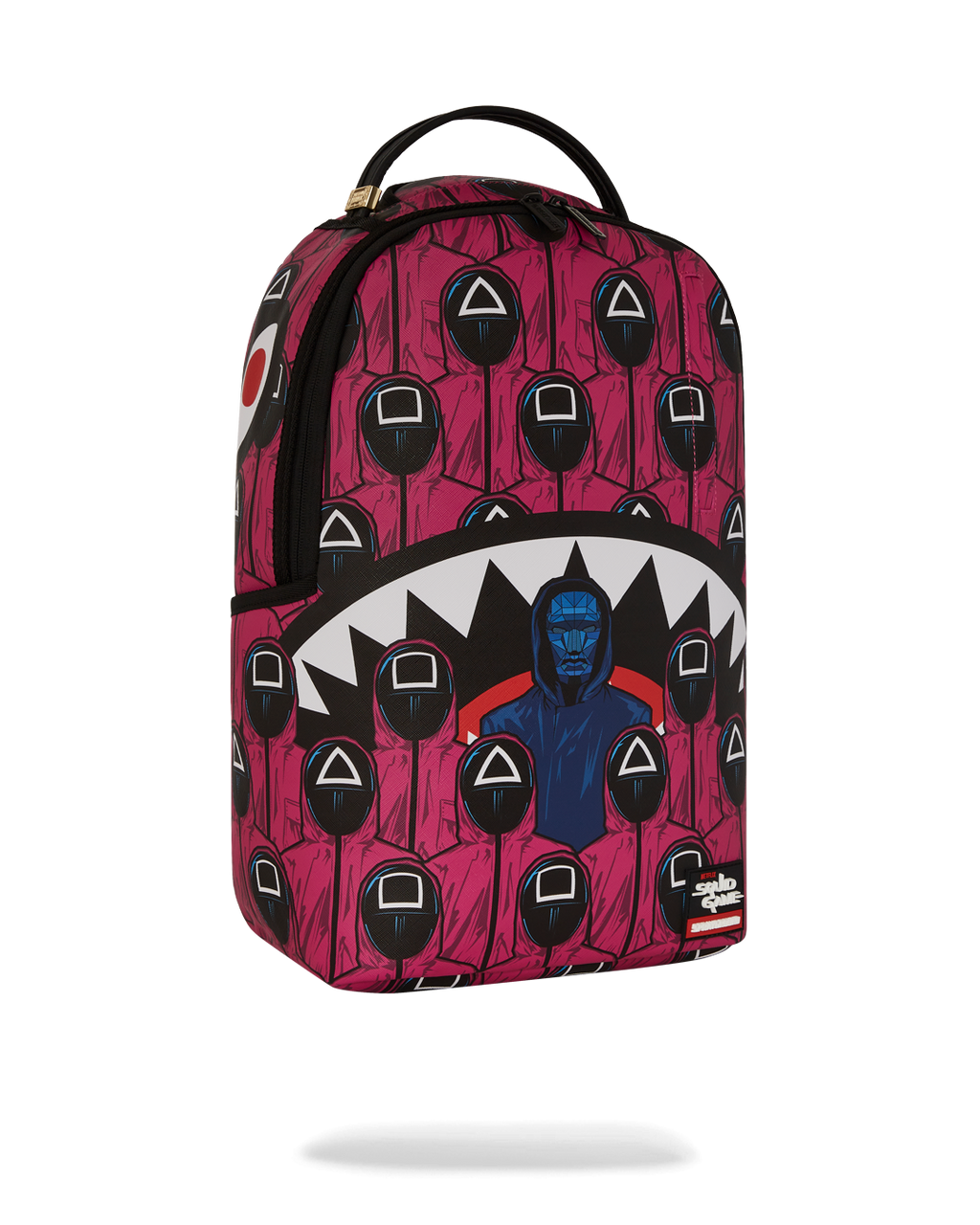 Squid Game Collab Front Man & Pink Guard Sharks Backpack - Image 3