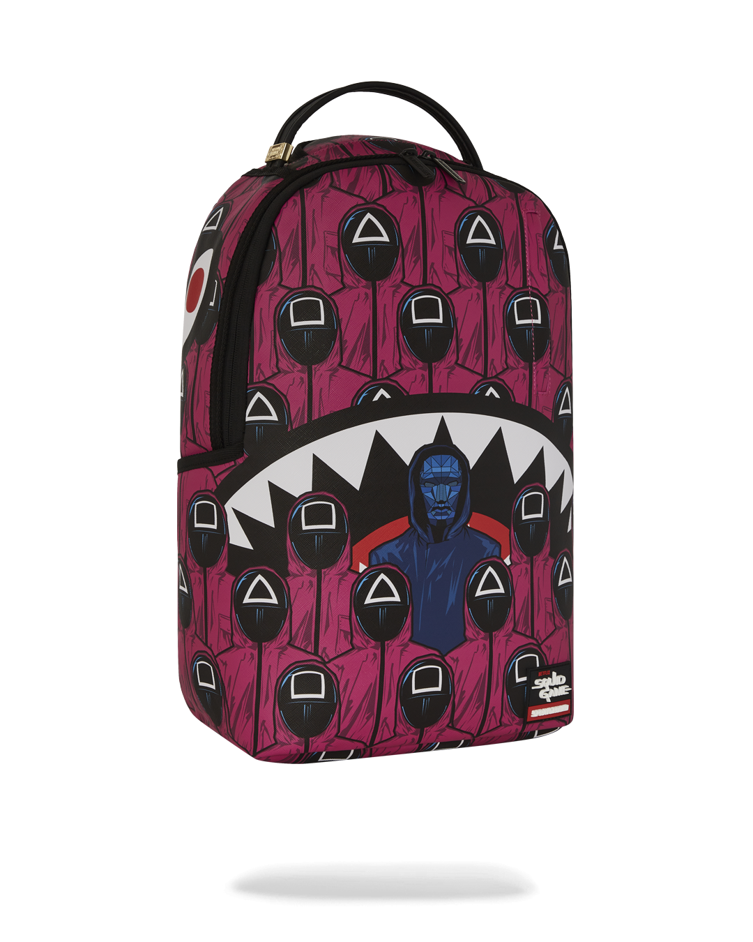 Squid Game Collab Front Man & Pink Guard Sharks Backpack - Image 3