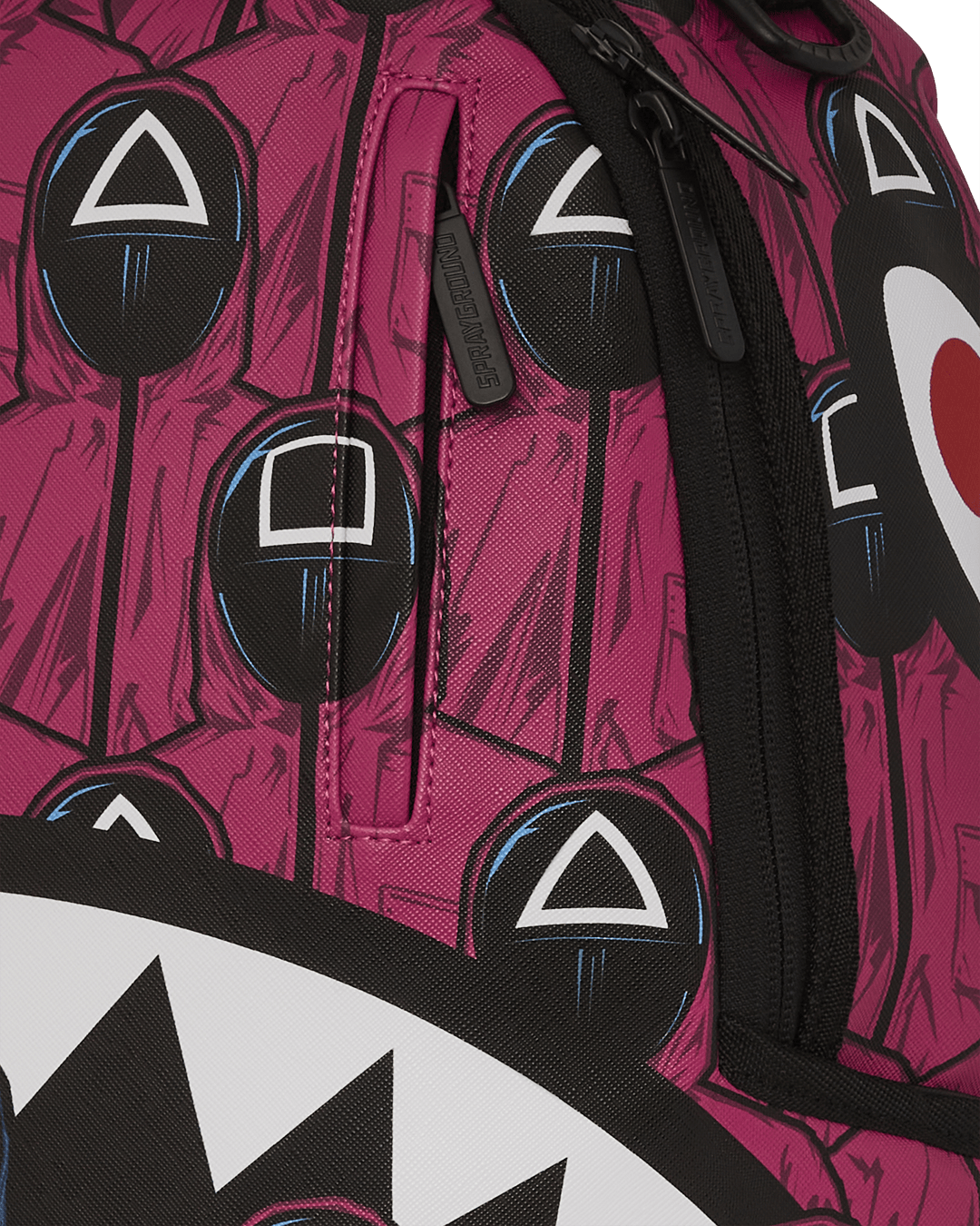 Squid Game Collab Front Man & Pink Guard Sharks Backpack - Image 11