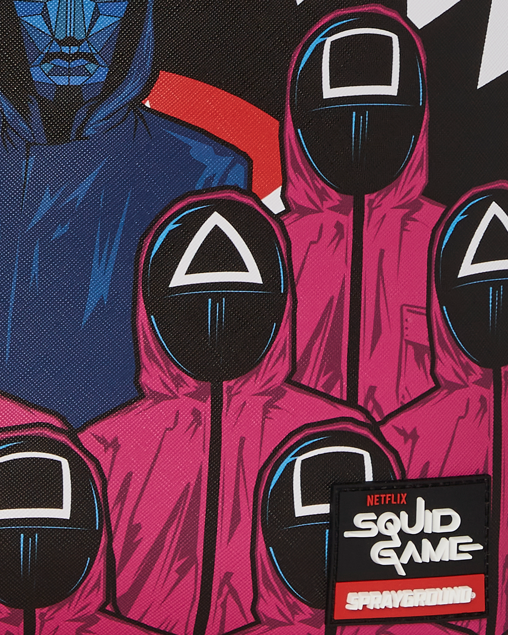 Squid Game Collab Front Man & Pink Guard Sharks Backpack - Image 14