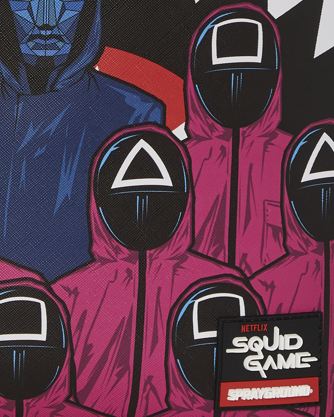 Squid Game Collab Front Man & Pink Guard Sharks Backpack - Image 14