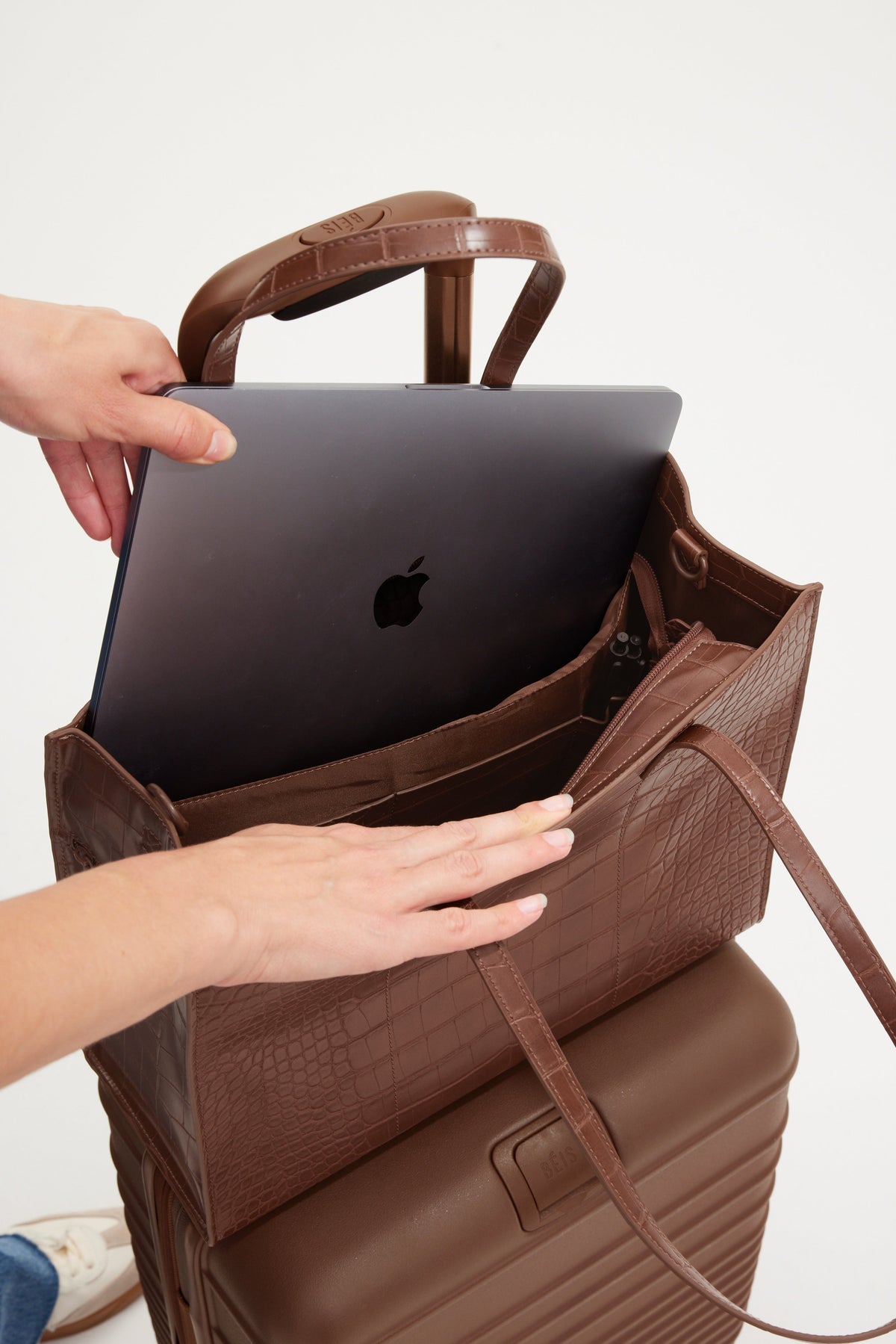 Resale The Work Tote in Maple Croc - Image 6