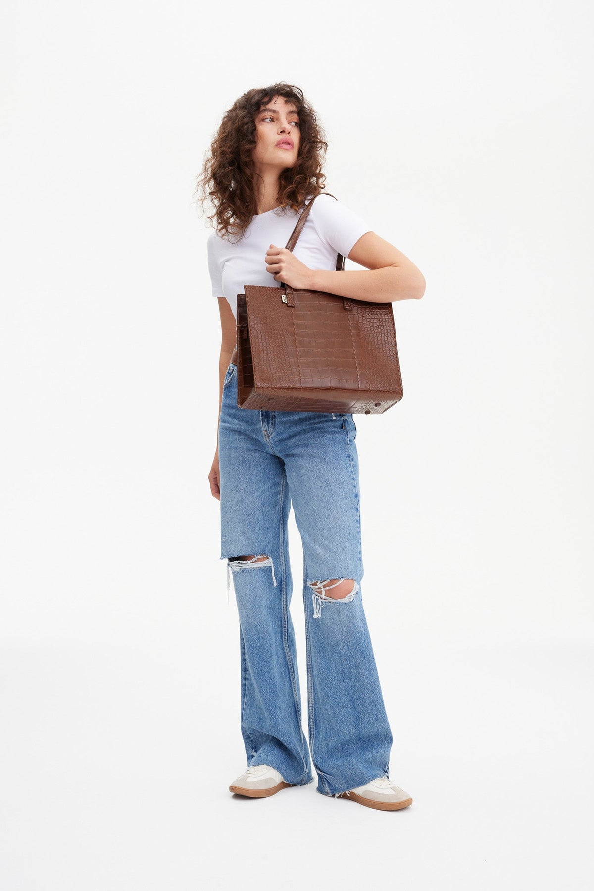 Resale The Work Tote in Maple Croc - Image 5