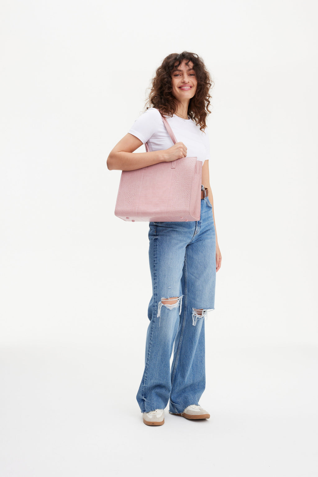 Resale The Work Tote in Atlas Pink Croc - Image 5