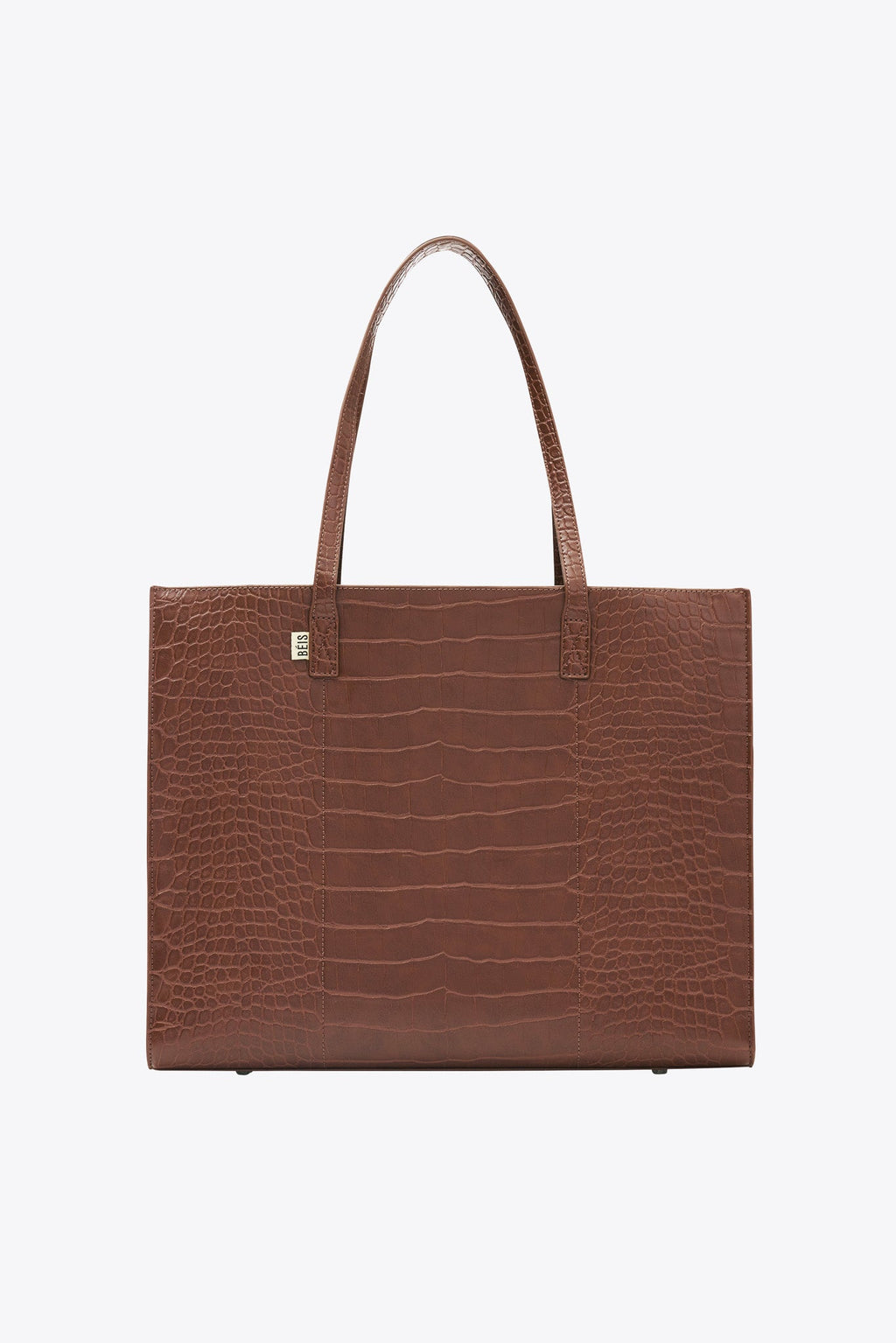 The Large Work Tote in Maple Croc - Image 12