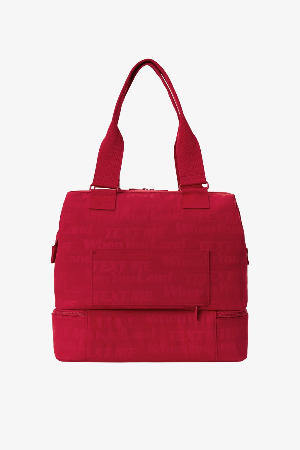 The Mini Weekender in Text Me Red - Image 3