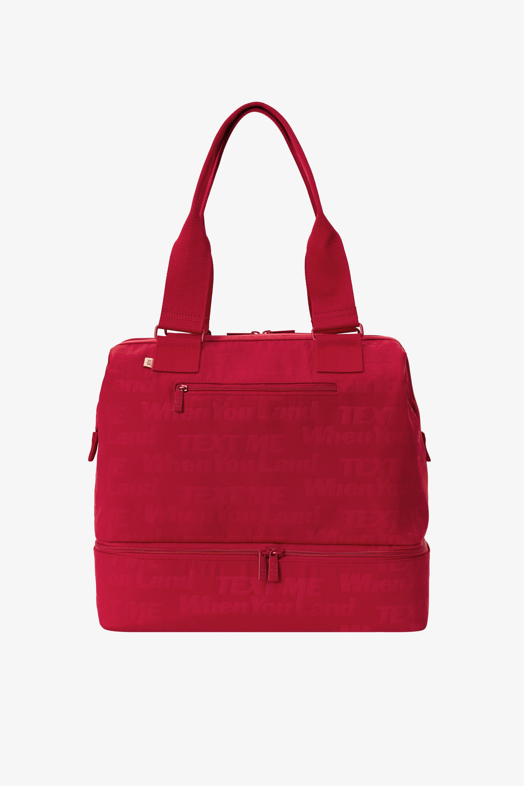 The Mini Weekender in Text Me Red - Image 11