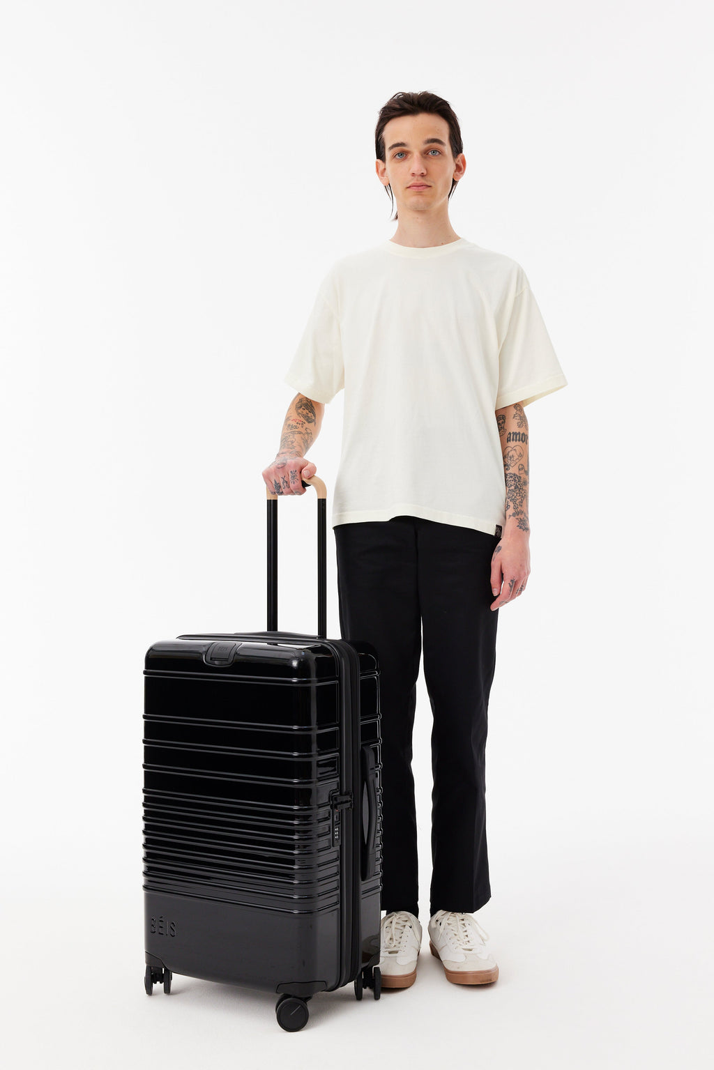 Resale The Medium Check-In Roller in Glossy Black - Image 5