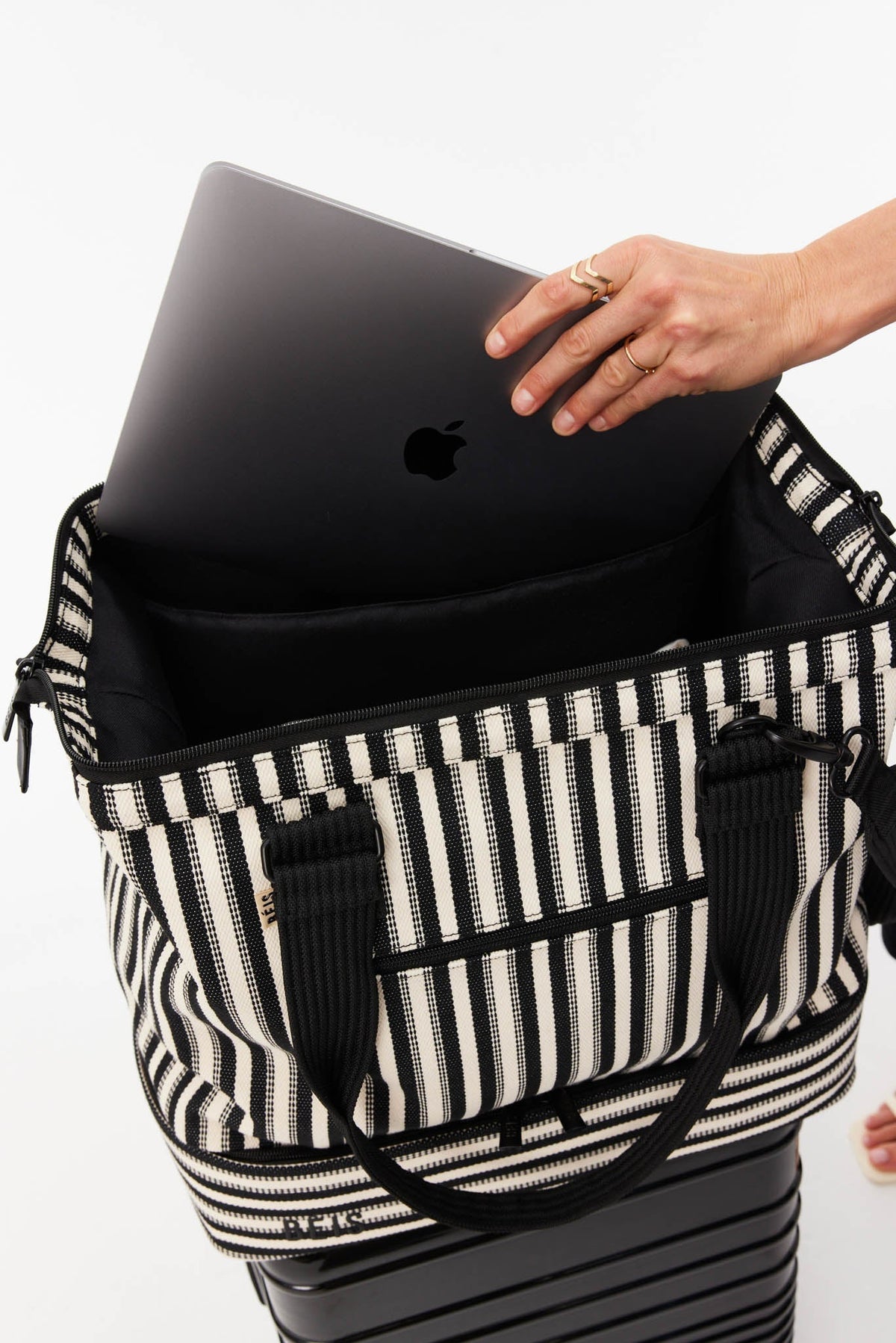 Resale The Mini Weekender in Black Stripe - Image 6