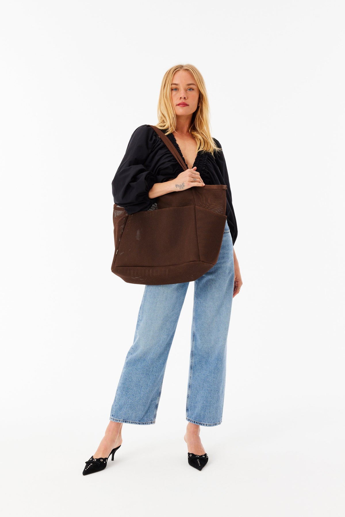 Resale The Mesh Beach Tote in Maple - Image 6