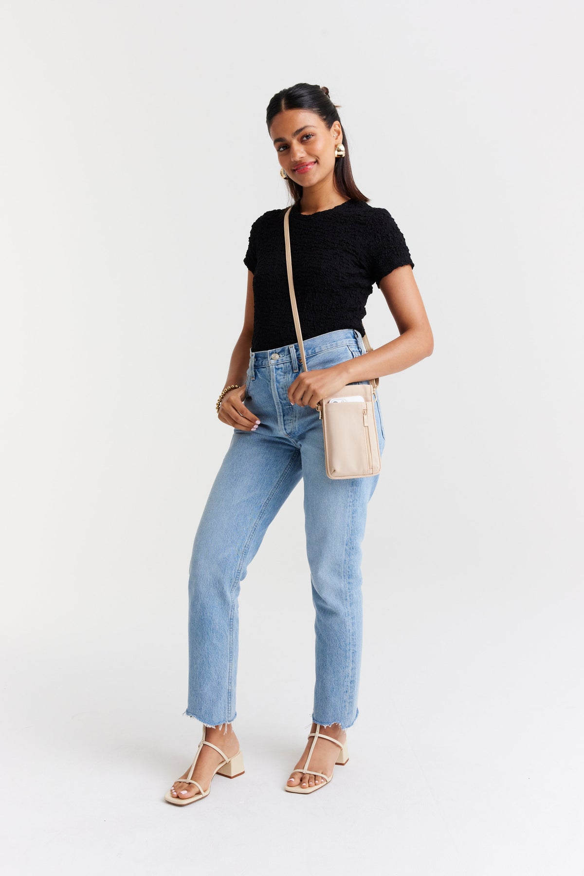 Resale The ID Crossbody Bag in Beige - Image 5