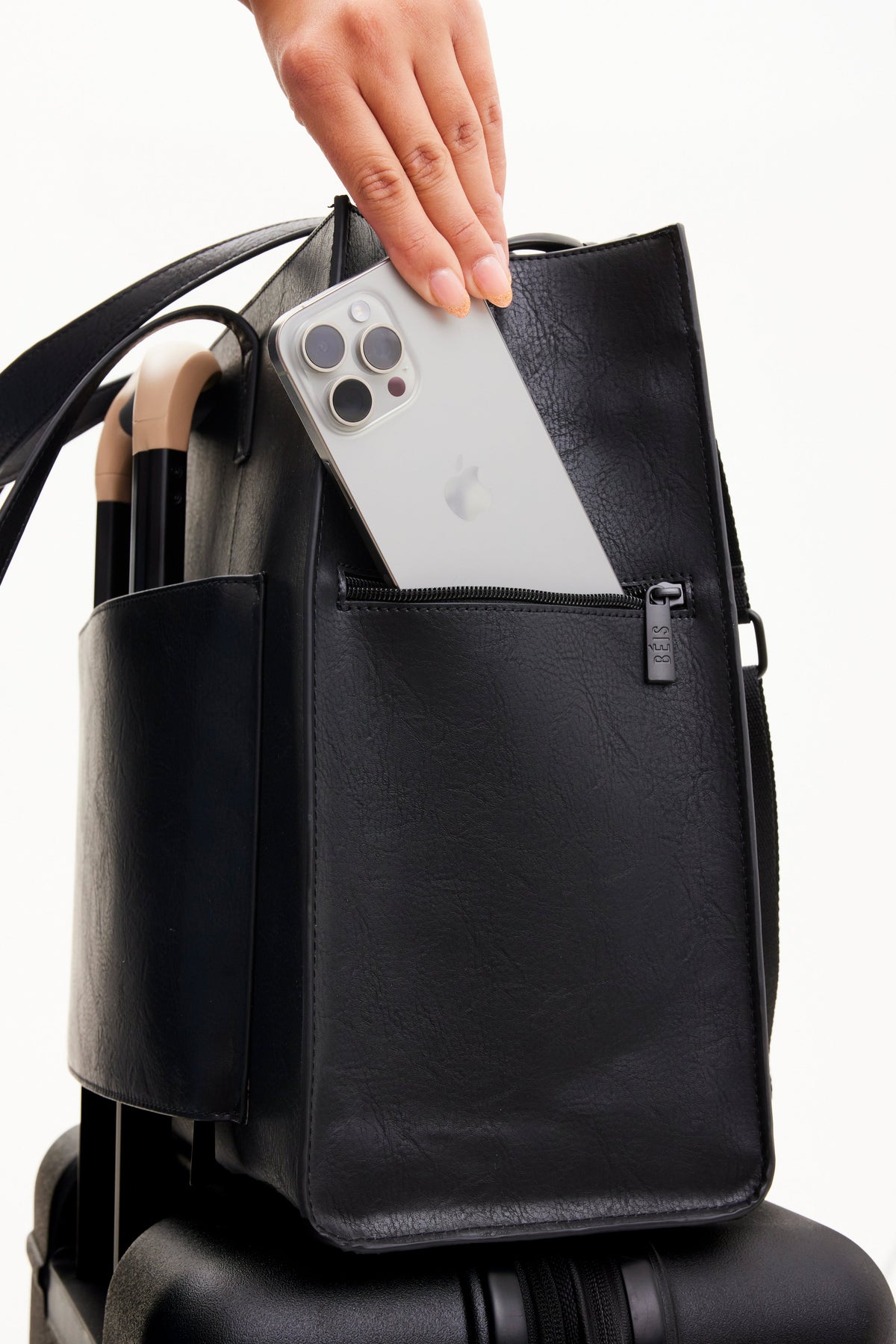 The Large Work Tote in Black - Image 7