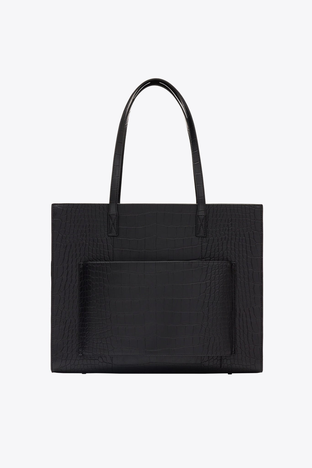 Resale The Large Work Tote in Black Croc - Image 3