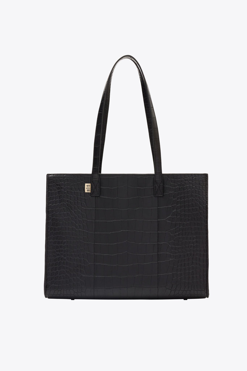 The Work Tote in Black Croc - Image 13
