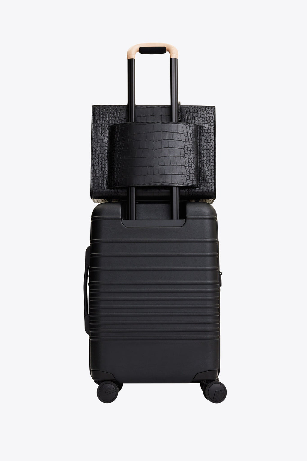 The Work Tote in Black Croc - Image 12