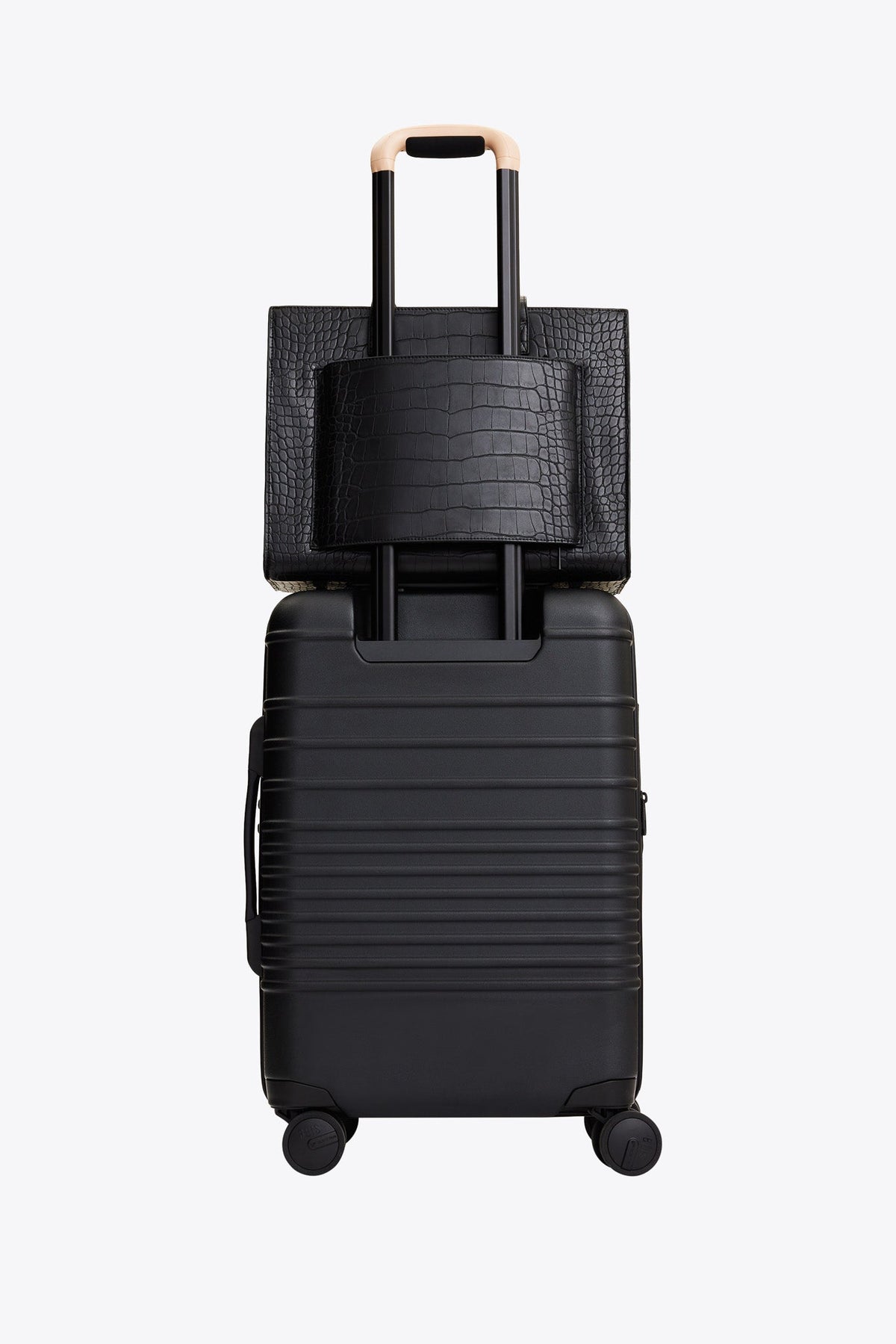 The Work Tote in Black Croc - Image 12