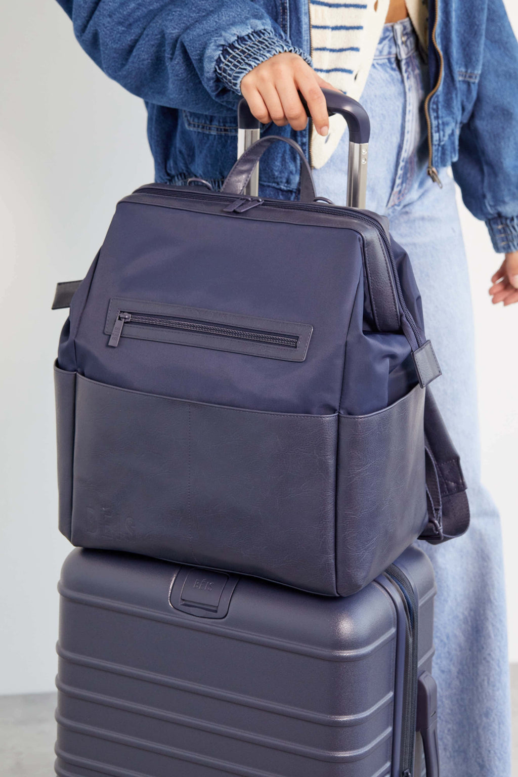 The Backpack Diaper Bag in Navy - Image 7