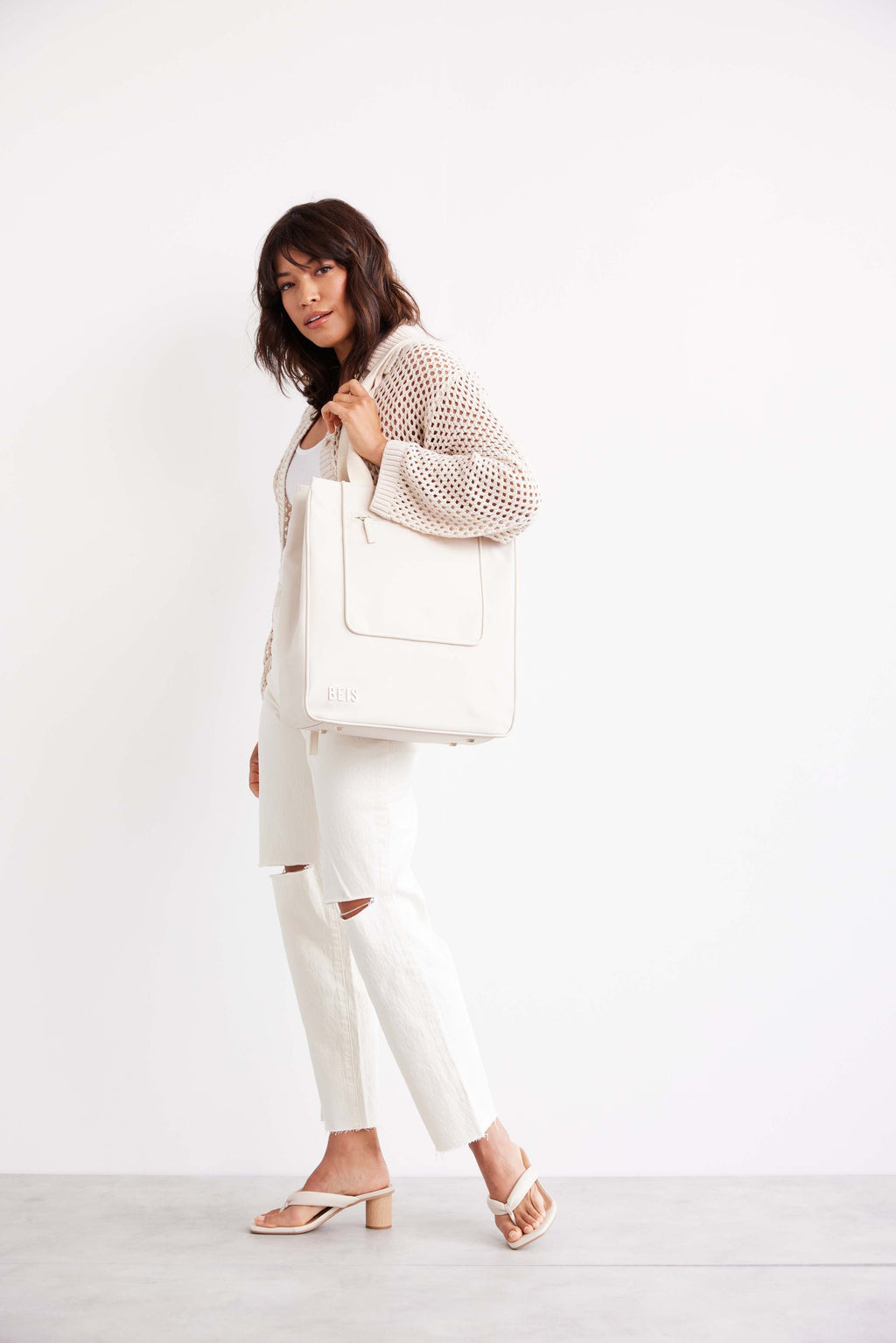 Resale The North To South Tote in Beige - Image 5