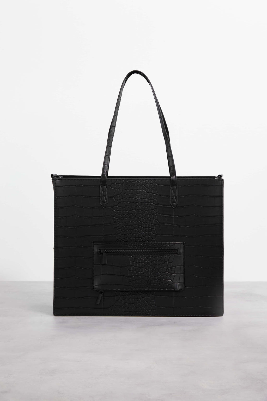 Resale The Large Work Tote in Black Croc - Image 5