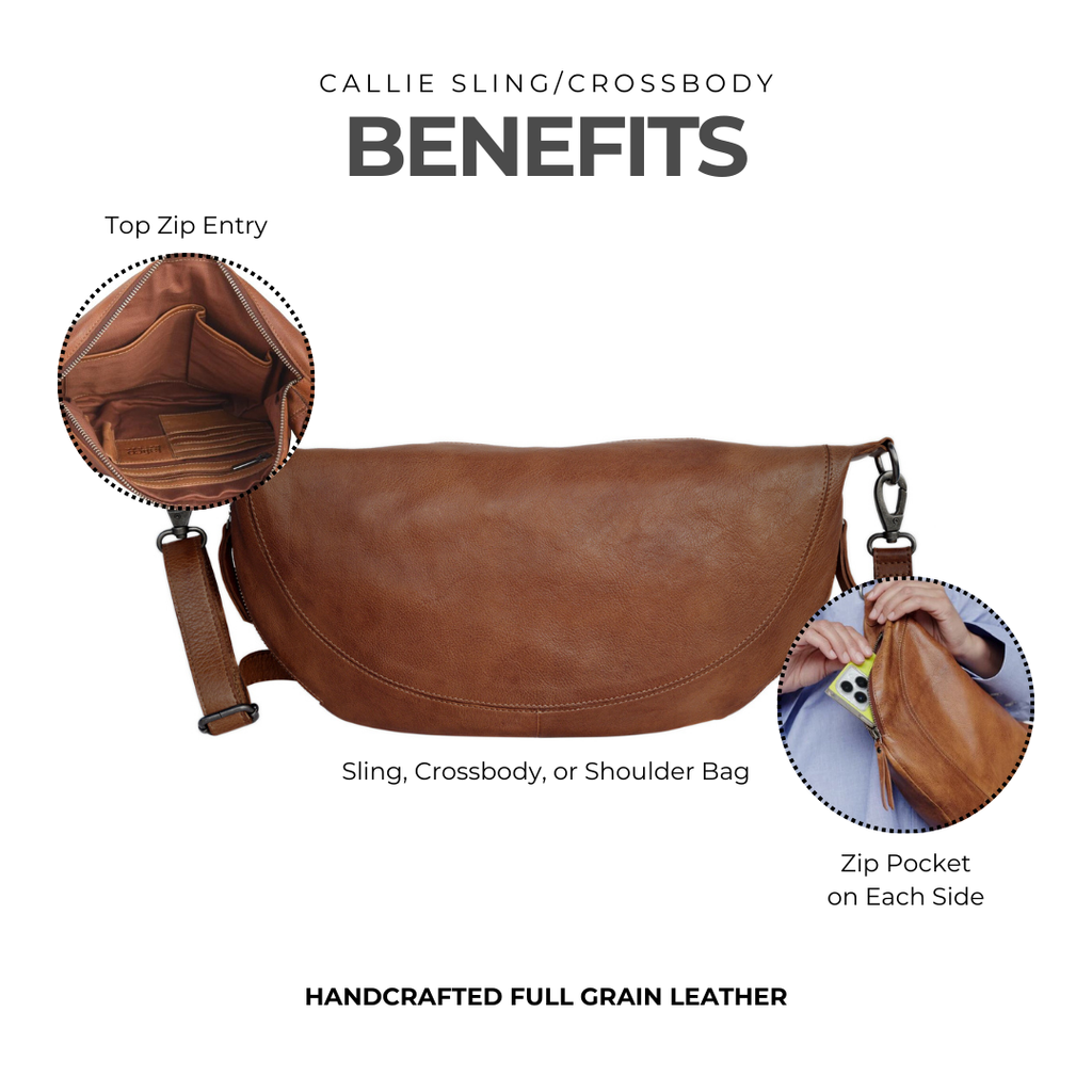 Callie Leather Sling Bag - Image 3