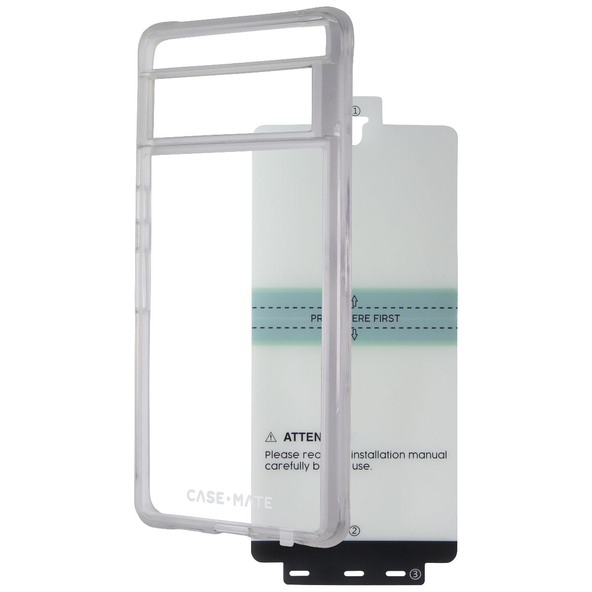 Case-Mate Tough Protection Pack Case and Screen for Google Pixel 7 Pro - Clear - New