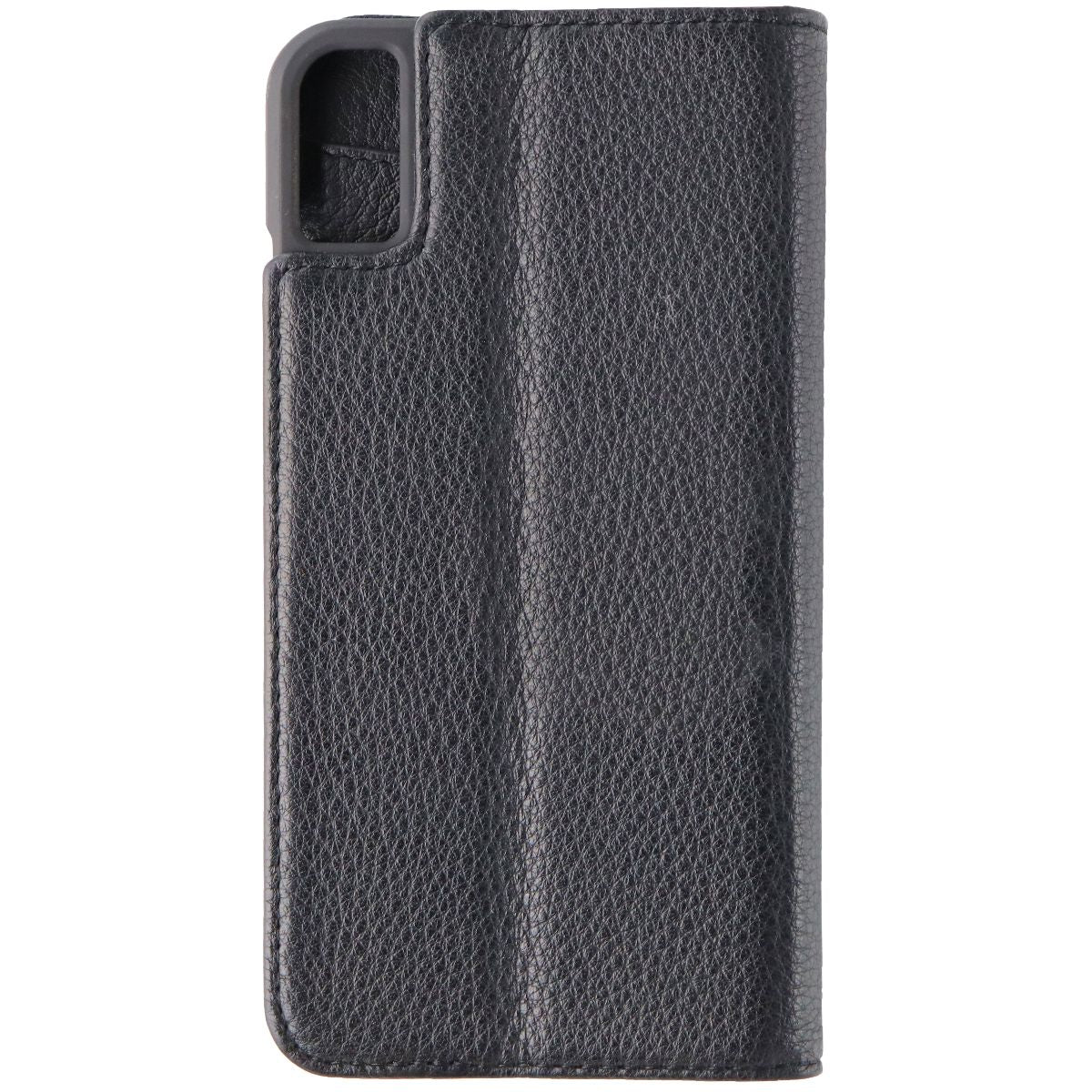 Case-Mate Wallet Folio Genuine Leather Case for Apple iPhone XS Max - Black - New - Image 2