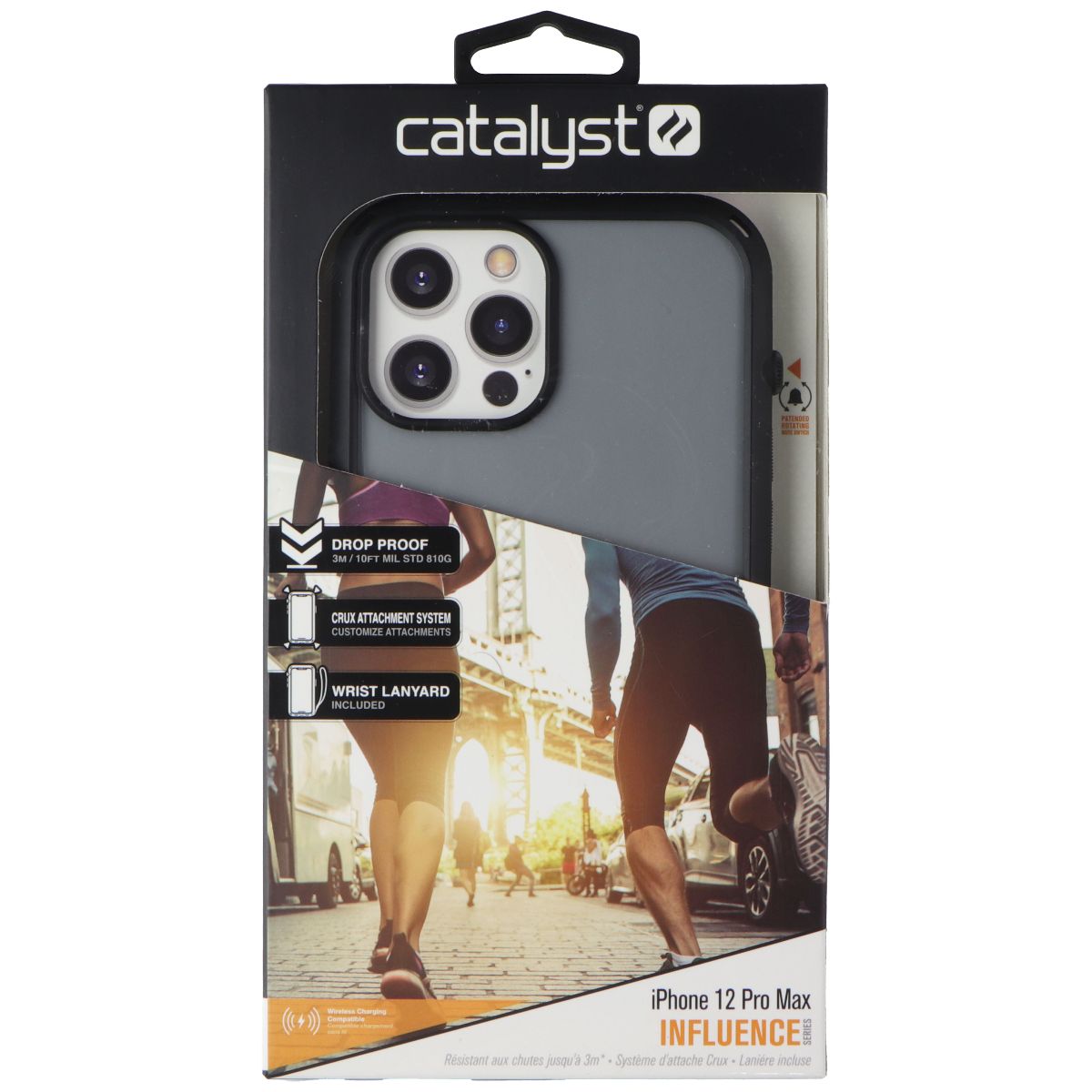 Catalyst Influence Series Case for Apple iPhone 12 Pro Max - Stealth Black - New