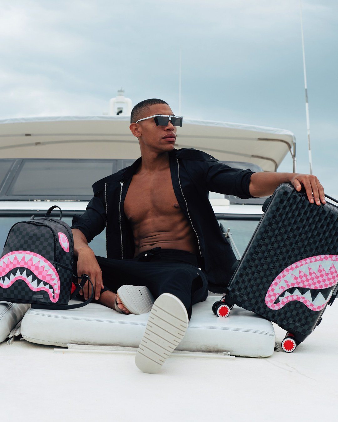 Sharks in Candy Carry-On Luggage - Image 8