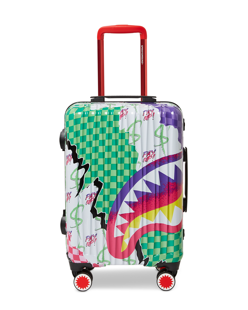 Dreamy Technicolor Sharknautics Hardshell Carry-On Luggage - Image 3