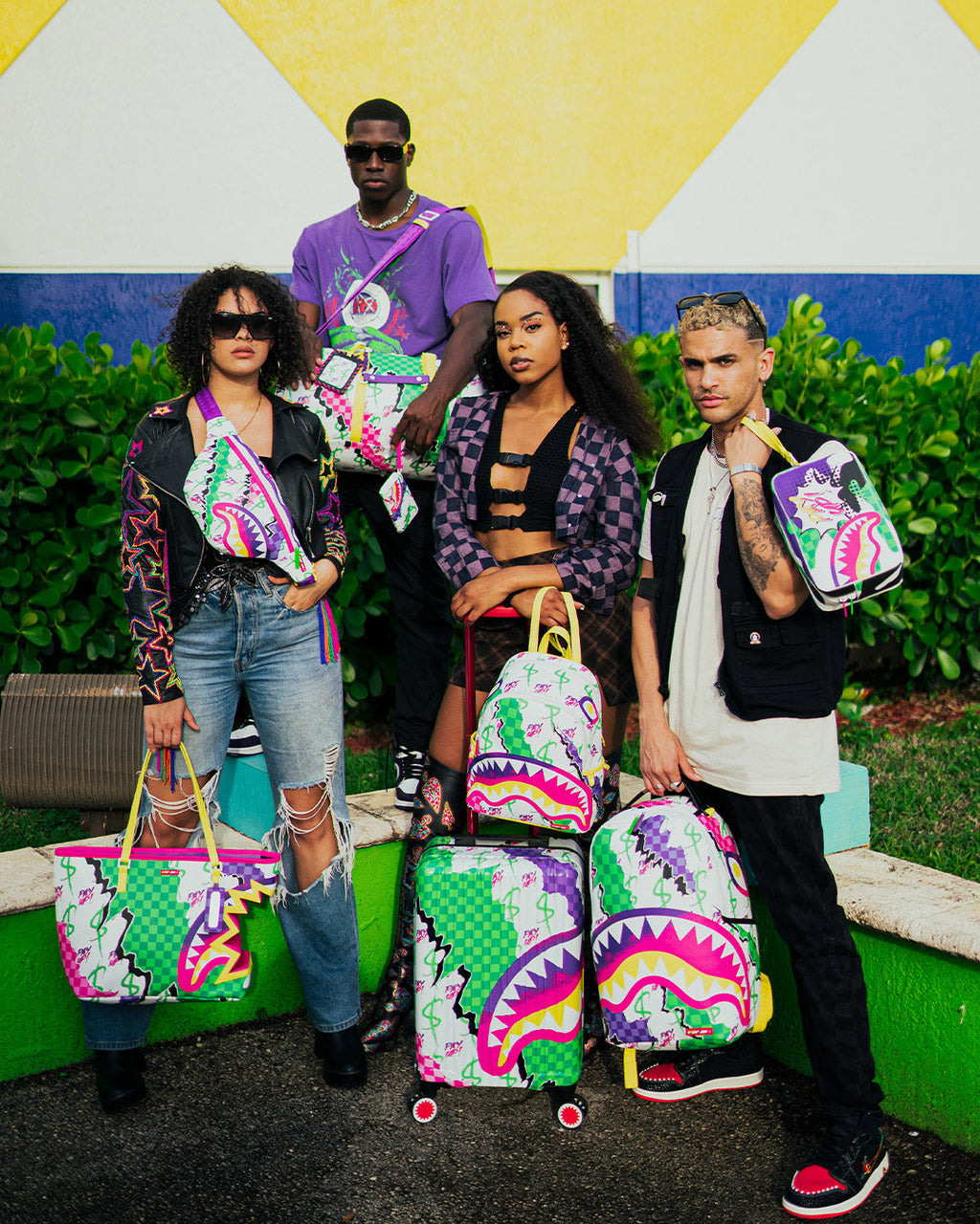 Dreamy Technicolor Sharknautics Hardshell Carry-On Luggage - Image 6