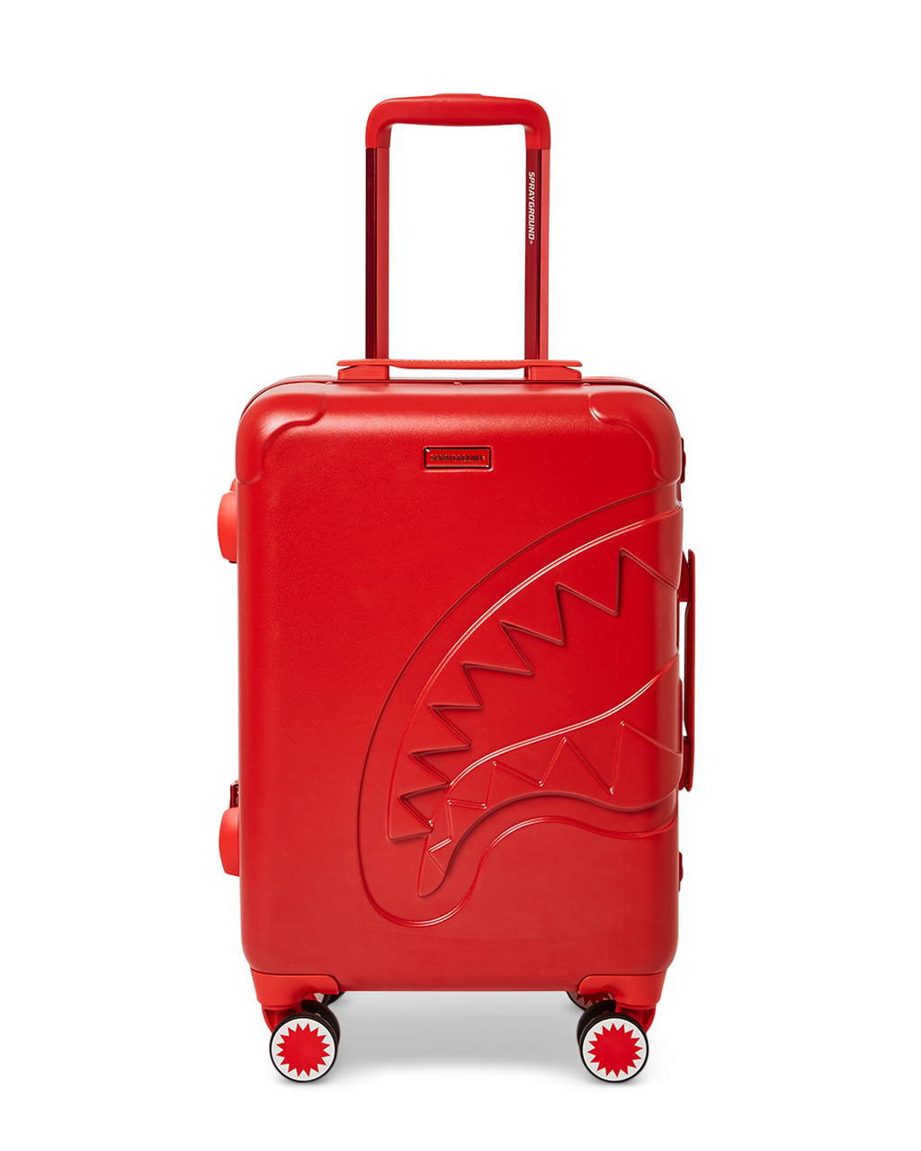 Molded Sharkitecture Red Hardshell Carry-On Luggage - Image 3