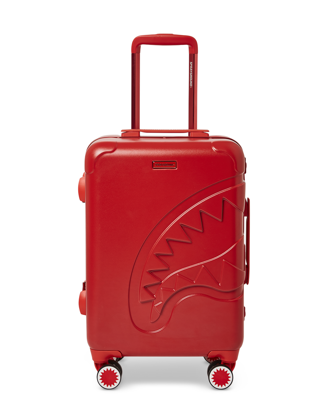 Molded Sharkitecture Red Hardshell Carry-On Luggage - Image 3