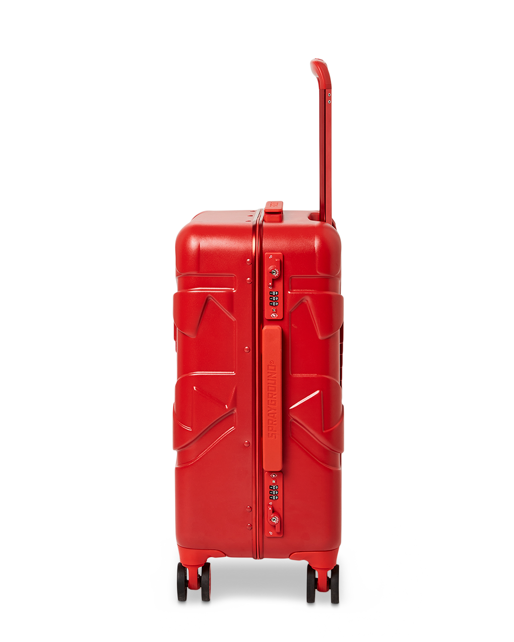 Molded Sharkitecture Red Hardshell Carry-On Luggage - Image 5