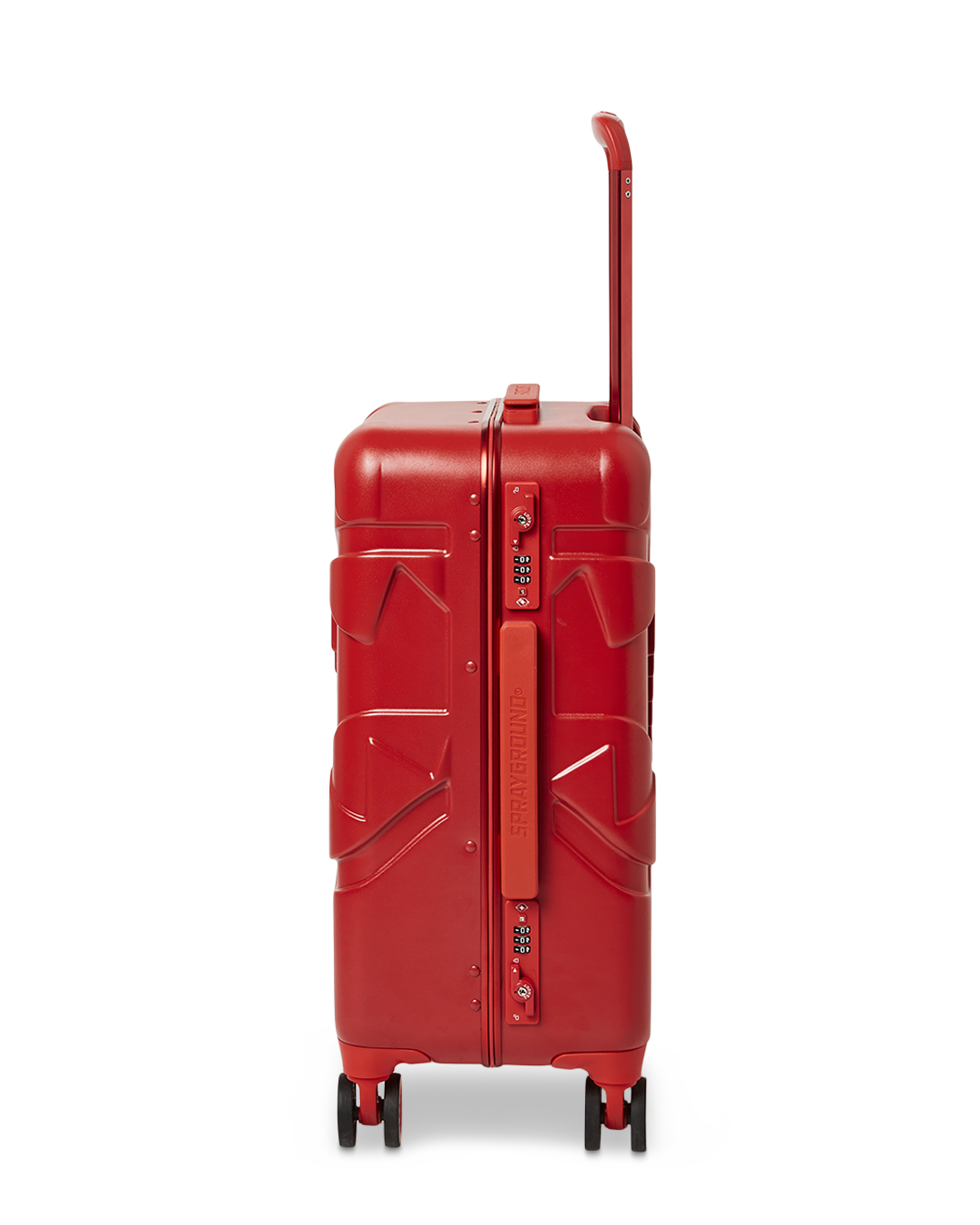 Molded Sharkitecture Red Hardshell Carry-On Luggage - Image 5