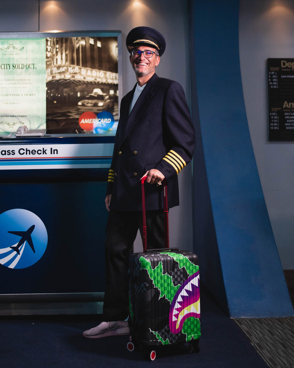 The Wild One Sharknautics Hardshell Carry-On Luggage - Image 2