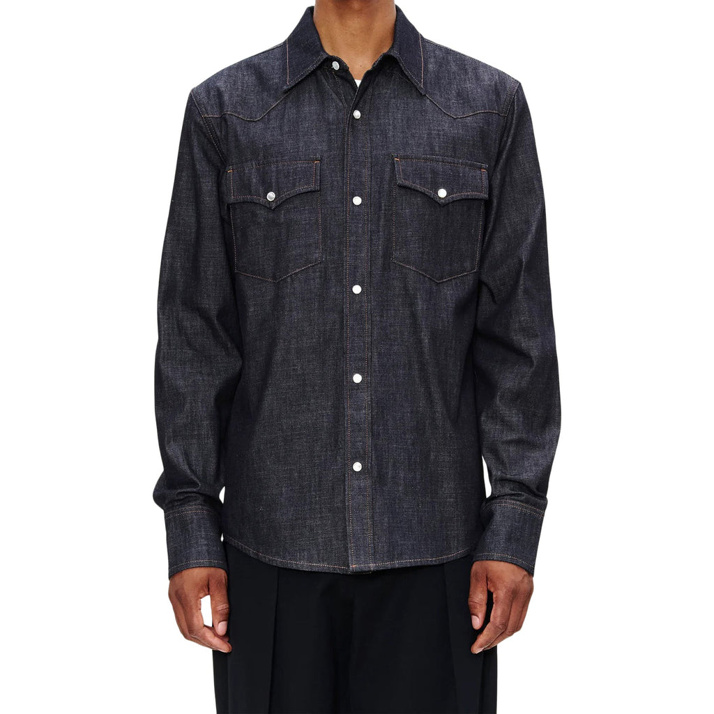 A.P.C. Western Shirt (Dark Indigo) - Image 4