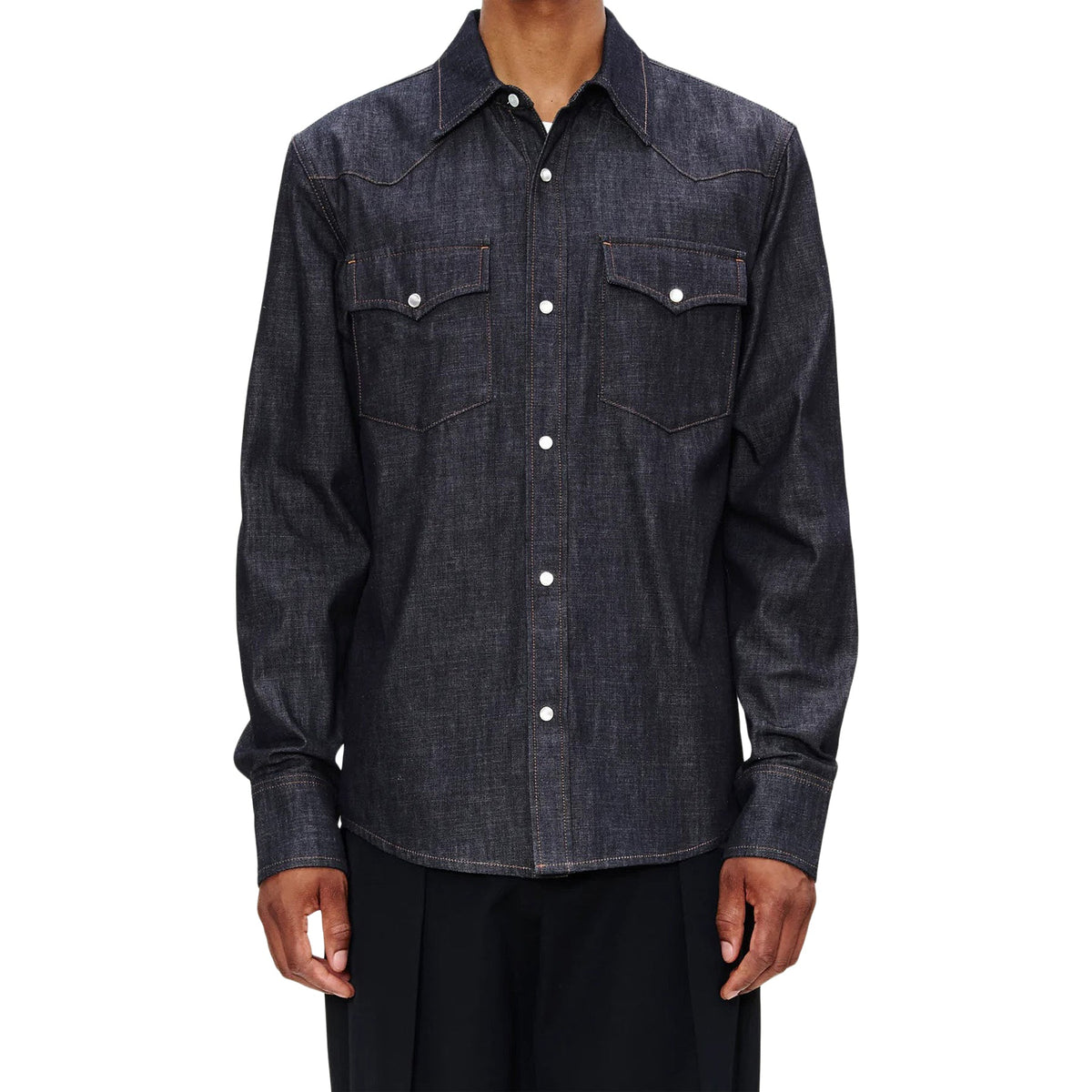 A.P.C. Western Shirt (Dark Indigo) - Image 4
