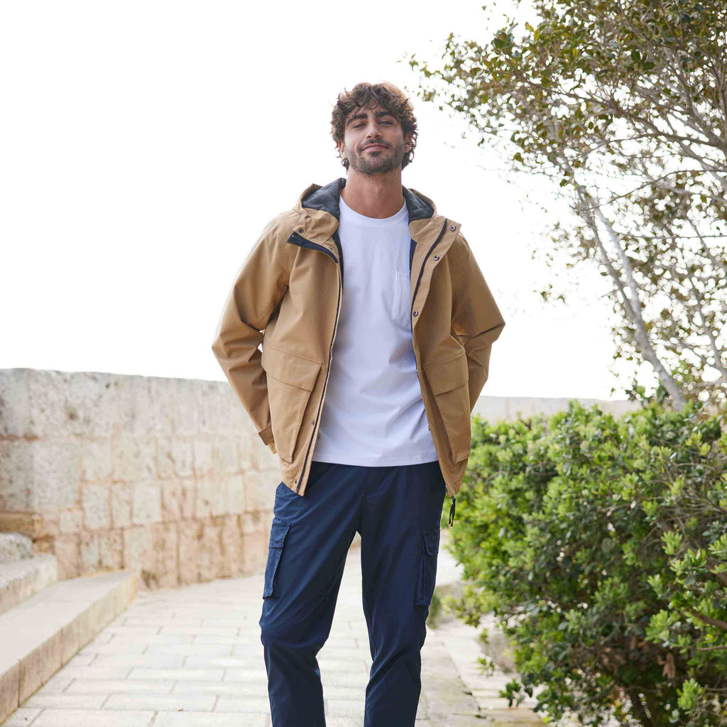 Cason Mens Waterproof Jacket - Walnut - Image 2