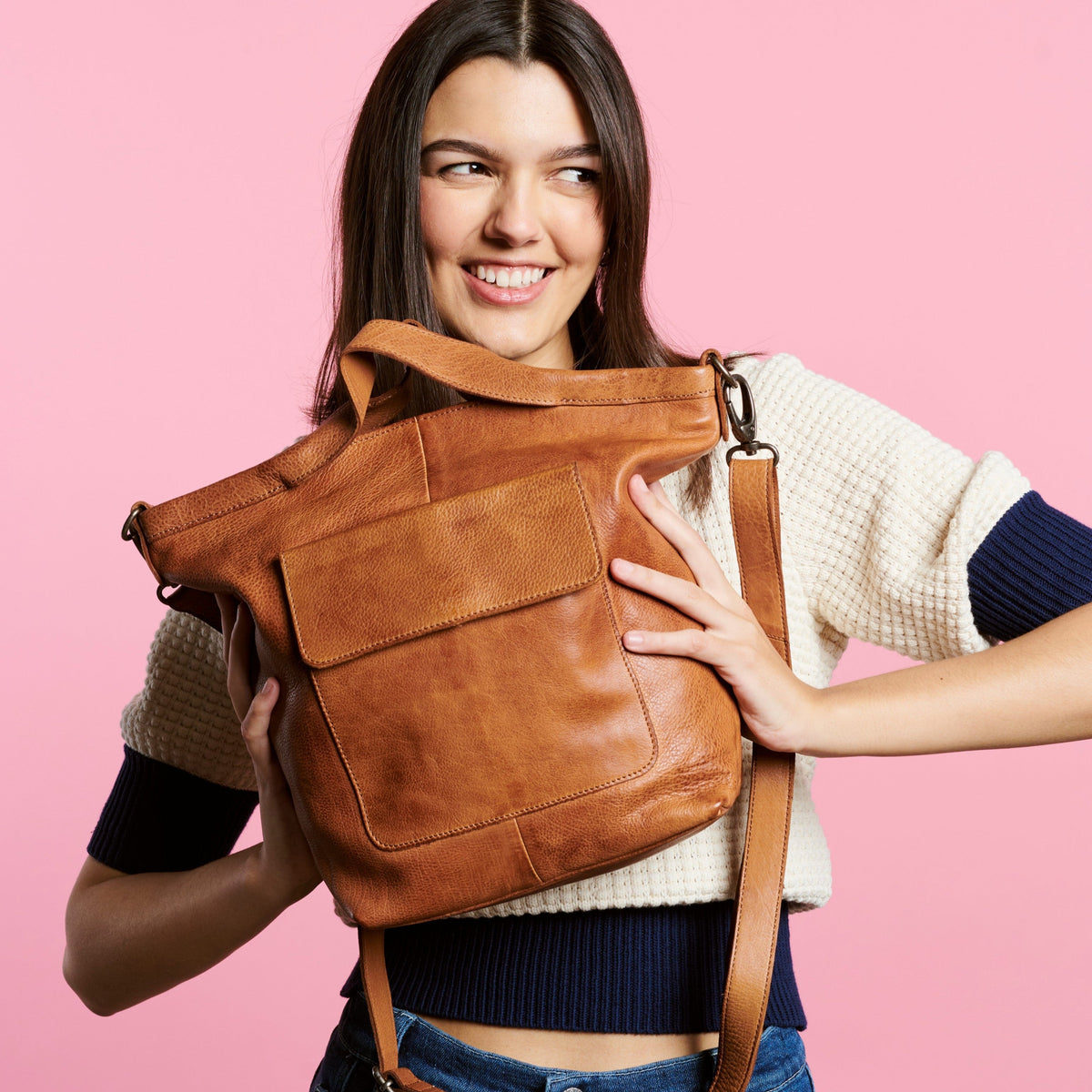 Bianca Leather Crossbody Bag - Image 10