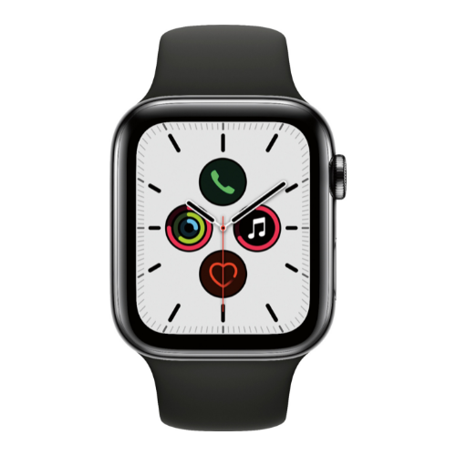 Apple Watch Series 5 44MM (GPS + Cellular) - Space Black Stainless Steel - Image 3
